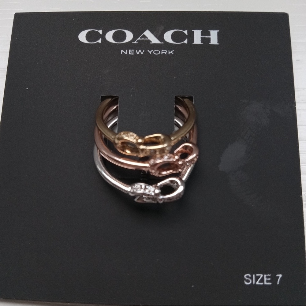 Coach (3) Interchangeable Ring Set - image 7